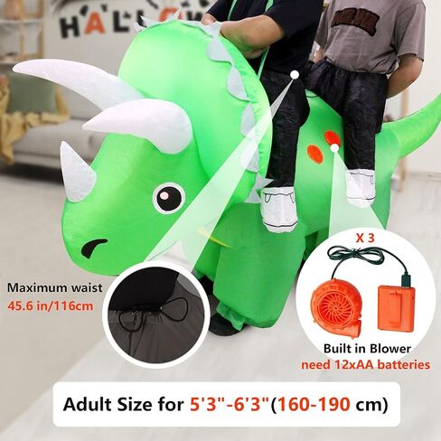 Couples Halloween Costumes for Adults 2025: Blow Up Costumes 2 People Funny Dinosaurs Costumes for Men Women Cosplay in Saudi Arabia