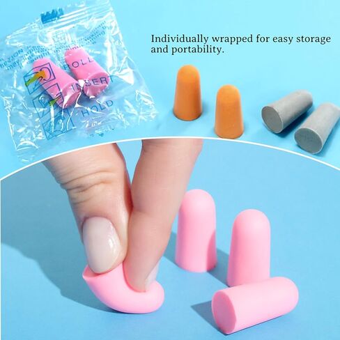 110 Pairs Ear Plugs,32dB Ear Plugs for Noise Reduction,Earplugs for Sleeping Snoring Hearing Protection Travel Study Concentration Construction Site in Saudi Arabia