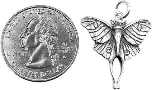 KEVIN N ANNA 925 Sterling Silver Moth Pendant (Charm Only) in Kuwait