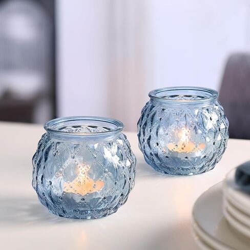 DARJEN Clear Votive Candle Holder Set of 20, Upgraded Size Tea Light Candle Holder Glass for Wedding Table Centerpieces, Elegant Bulk Votive Holders for Party, Proposals and Wedding Shower in Saudi Arabia