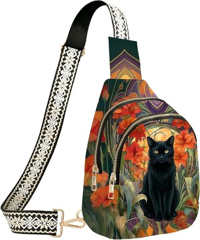 Horse Sling Bag for Women Leather Sling Backpack Small CrossBody Bags Travel Chest Daypack for Running Hiking in Saudi Arabia