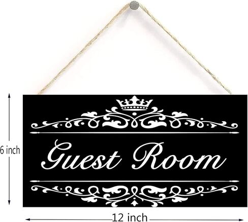 Guest Room - Decorative Wood Sign Home Decor,Wall Art，6 inch by 12 inch Hanging Sign in Saudi Arabia
