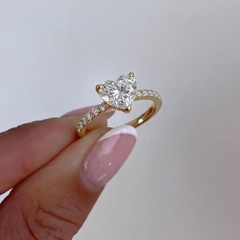 1pc 925 Silver High Sparkle White Love Heart Engagement Ring Wedding Band For Women Promise Ring Eternity Ring Fine Jewelry Gift Early Fashion Trends in Kuwait