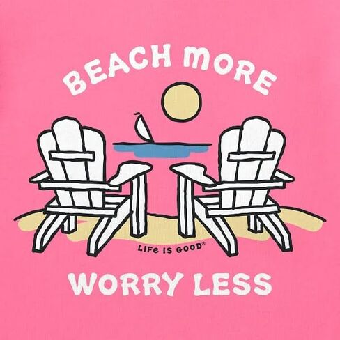 حذاء Adirondack Beach للسيدات من Life is Good بأكمام قصيرة من Crusher-LITE Vee in Kuwait