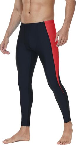 Roadbox Men's Swim Pants,Quick Dry Athletic Compression Long Running Leggings,UPF 50+ Surfing Tights for Water Swimming in Kuwait