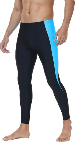 Roadbox Men's Swim Pants,Quick Dry Athletic Compression Long Running Leggings,UPF 50+ Surfing Tights for Water Swimming in Kuwait