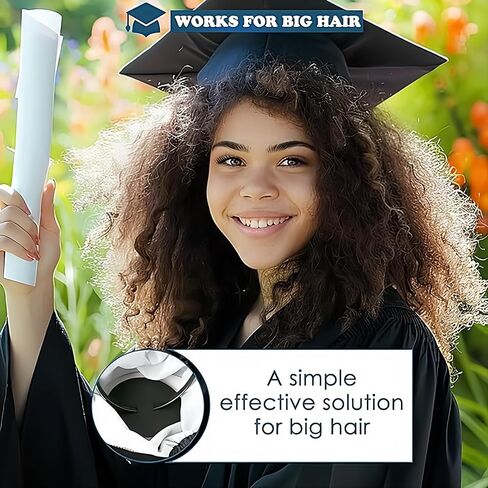 2 Pack Graduation Cap Headband, Grad Cap Insert with EVA Foam Sticker, Secure Your Graduation Hairstyle, Essential Hat Accessory for Graduates, Students, Girls (round, 1 Count (Pack of 2)) in Saudi Arabia