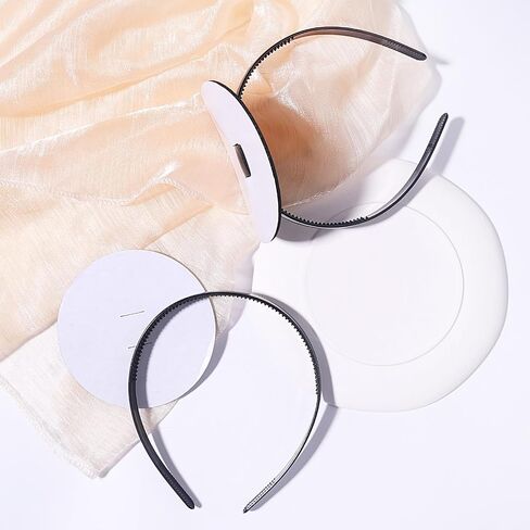 2 Pack Graduation Cap Headband, Grad Cap Insert with EVA Foam Sticker, Secure Your Graduation Hairstyle, Essential Hat Accessory for Graduates, Students, Girls (round, 1 Count (Pack of 2)) in Saudi Arabia