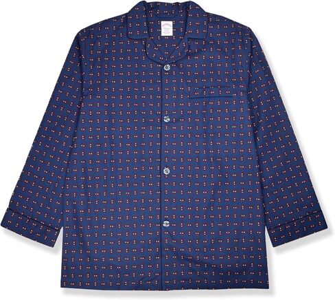 Brooks Brothers Mens Mixed Prints Cotton Two Pc Pajama Shirt Pants Lounge Set, in Kuwait