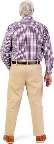 Adaptive Khaki Pull On Pants - Golf Putter Chinos Pants for Seniors with Arthritis and Limited Hand Dexterity in Kuwait