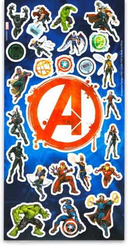 Marvel Avengers Backpack and Lunchbox Set - Bundle of 16" Superhero Backpack, Insulated Lunch Box, Stickers, More | Avengers School Bag for Kids in Kuwait