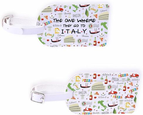 Italian Pride Gift Ciao Italian Travel Luggage Tag Italy Vacation Souvenir Baggage Tag Europe Rome Italy Trip Gift (Italy-tag) in Kuwait