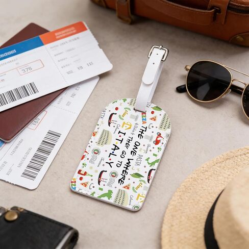 Italian Pride Gift Ciao Italian Travel Luggage Tag Italy Vacation Souvenir Baggage Tag Europe Rome Italy Trip Gift (Italy-tag) in Kuwait