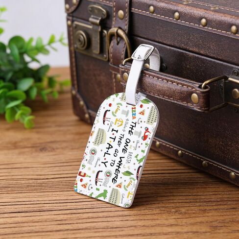 Italian Pride Gift Ciao Italian Travel Luggage Tag Italy Vacation Souvenir Baggage Tag Europe Rome Italy Trip Gift (Italy-tag) in Kuwait