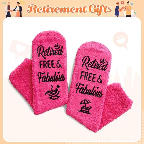HAPPYPOP Retirement Gifts Ideas - Retired Fuzzy Socks, Women Retirement Retired Queen Gifts in Kuwait