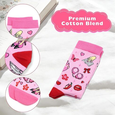 Smutty Socks for Reading Women - Funny Socks for Women Bookworms Nerd, Funny Book Lovers Gifts for Teen Girls,Spicy Dark Romance Merch for Adult, College Dorm Room Essentials for Girls in Saudi Arabia