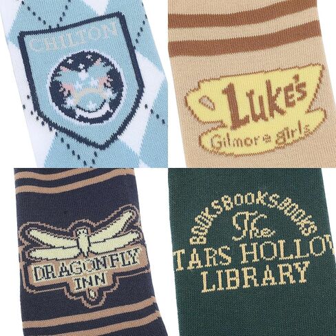 جوارب Bioworld Gilmore Girls Stars Hollow Logos للسيدات مكونة من 5 أزواج in Kuwait