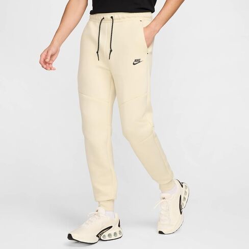Nike Tech Men's Fleece Joggers (HV0959-234, Light Khaki/Black) Size Large in Kuwait