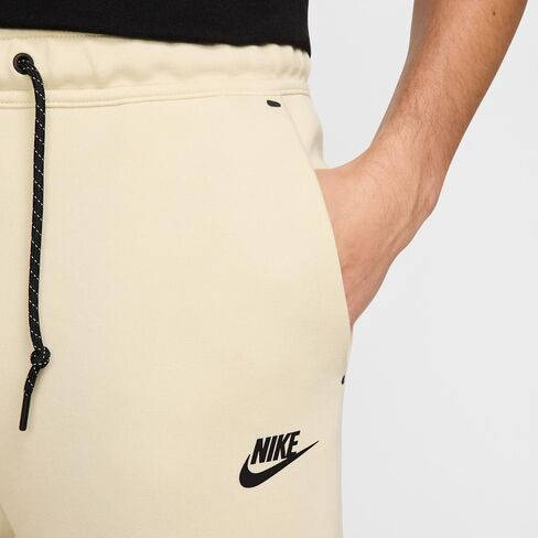 Nike Tech Men's Fleece Joggers (HV0959-234, Light Khaki/Black) Size Large in Kuwait