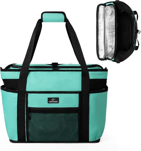 Large Beach Tote Bag with Insulated Cooler Compartment– Spacious Mesh Beach Bag for Pool, Swim & Travel, Wet/Dry Separate Compartments in Saudi Arabia