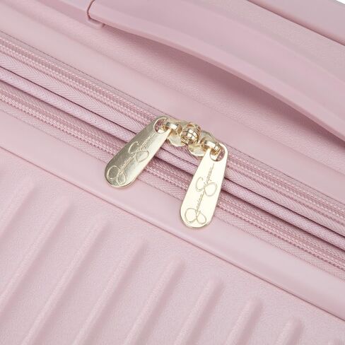 Jessica Simpson Abilene 20" Expandable 8-Wheel Spinner Carry On Luggage Suitcase, Peachy Keen in Kuwait