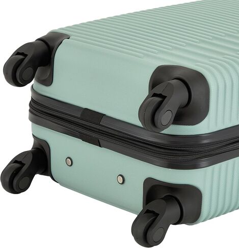 kensie Women's Hillsboro Luggage & Travel Bags Set, Green Granite, 20" Carry-On in Kuwait