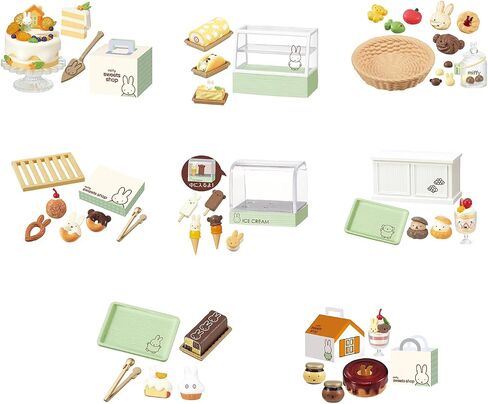 Re-Ment Miffy Sweets Shop Blind Box Miniature Figure – Dessert Shop Collection (1 Random Design, 1 of 8) in Kuwait