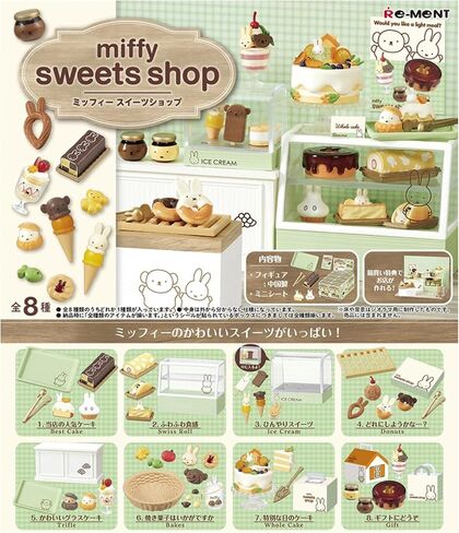 Re-Ment Miffy Sweets Shop Blind Box Miniature Figure – Dessert Shop Collection (1 Random Design, 1 of 8) in Kuwait