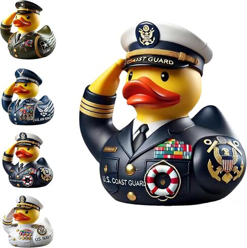 Saluting Military Duck Figurine - Resin Veteran Duck in Uniform, Patriotic Army Desk Decor for Veterans, Military Appreciation Gift for Veterans Day, Military Home Decoration (Army) in Saudi Arabia
