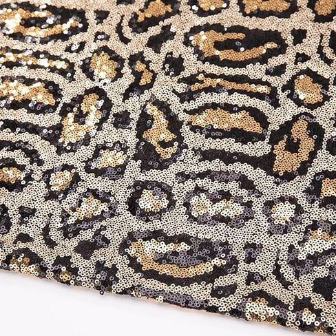ENBEI Women's Sequin Leopard Print Evening Clutch Sparkly Handbag, Large Capacity Party Purse for Wedding Prom Cocktail Night Out | Sequin Leopard in Saudi Arabia