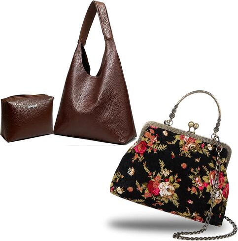 Vintage Purse PU Leather Hobo Purses For women in Saudi Arabia