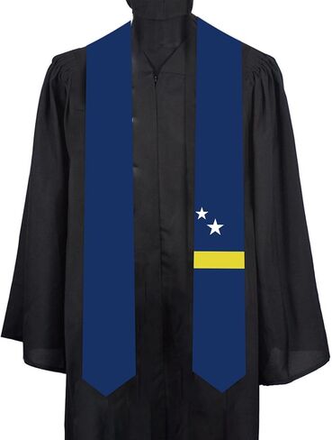 Curacao National flag Graduation sash adult Stole Sash for International study students for class in Saudi Arabia