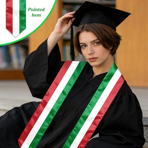وشاح التخرج الإيطالي سرق الدراسة الدولية في الخارج للجنسين وشاح التخرج بعلم إيطاليا in Kuwait