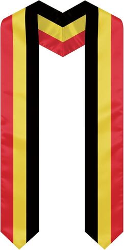 Belgium Graduation Sash Stole International Study Abroad Unisex Belgium Flag Graduation Scarf in Kuwait