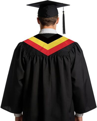 Belgium Graduation Sash Stole International Study Abroad Unisex Belgium Flag Graduation Scarf in Kuwait