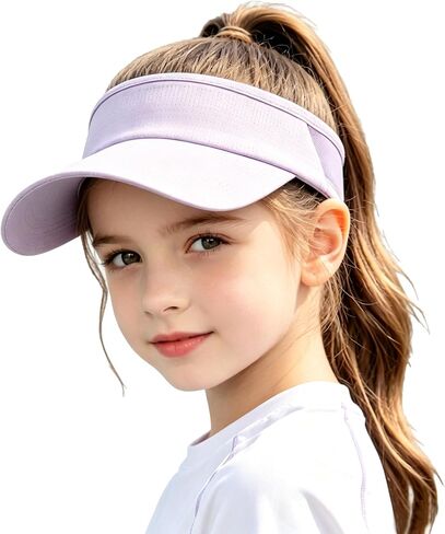 Kids Girls Boys Packable Hat Sun Visor Hats Sports Summer Golf Visor Hat for 3-8T in Saudi Arabia