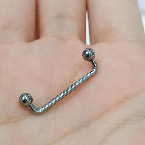 BodyJewelryOnline 316L الفولاذ الجراحي 14G التيلة الحديد سطح ثقب سطح الحديد الكرة ينتهي التيلة سطح ثقب المجوهرات 12 مللي متر-25 مللي متر in Kuwait