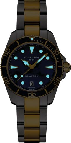 Certina, Womens, DS Action Lady, 34.5, mm, Steel, Quartz, Precidrive, Watch, Blue Mother of Pearl, Steel, C0482102213100 in Kuwait