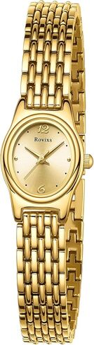 Petite Vintage Luxury Women Watch, Japanese Movement, Elegant Retro Ladies Dress Watch, Water Resistant, Adjustable Bracelet with Tool in Kuwait
