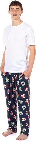 Seven Times Six Super Mario Pajama Pants Men's AOP Mario Luigi Toad Character Porthole Pajamas Loungewear Sleepwear in Kuwait
