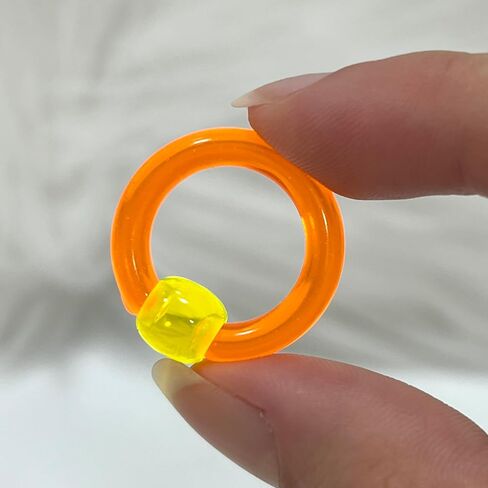 6G Glow In Dark UV Reactive Acrylic Captive Bead Ring CBR Large Gauges Expander Earrings Septum Pierced Body Jewelry 16mm 5/8 Inch in Kuwait