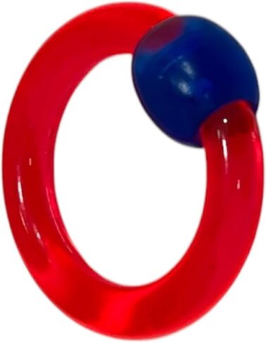 6G Glow In Dark UV Reactive Acrylic Captive Bead Ring CBR Large Gauges Expander Earrings Septum Pierced Body Jewelry 16mm 5/8 Inch in Saudi Arabia