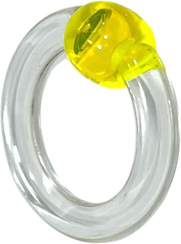 6G Glow In Dark UV Reactive Acrylic Captive Bead Ring CBR Large Gauges Expander Earrings Septum Pierced Body Jewelry 16mm 5/8 Inch in Kuwait
