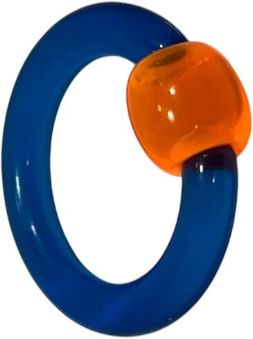 6G Glow In Dark UV Reactive Acrylic Captive Bead Ring CBR Large Gauges Expander Earrings Septum Pierced Body Jewelry 16mm 5/8 Inch in Kuwait