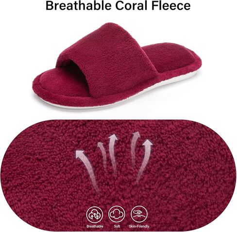 NineCiFun Slippers for Women Summer Open Toe - Breathable Slip On House Slippers with Memory Foam, Non-Slip Comfy Indoor Slides in Saudi Arabia