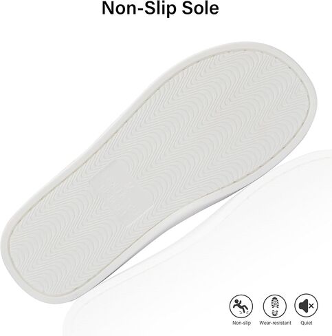 NineCiFun Slippers for Women Summer Open Toe - Breathable Slip On House Slippers with Memory Foam, Non-Slip Comfy Indoor Slides in Saudi Arabia
