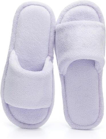 NineCiFun Slippers for Women Summer Open Toe - Breathable Slip On House Slippers with Memory Foam, Non-Slip Comfy Indoor Slides in Saudi Arabia