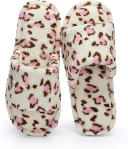 NineCiFun Slippers for Women Summer Open Toe - Breathable Slip On House Slippers with Memory Foam, Non-Slip Comfy Indoor Slides in Saudi Arabia