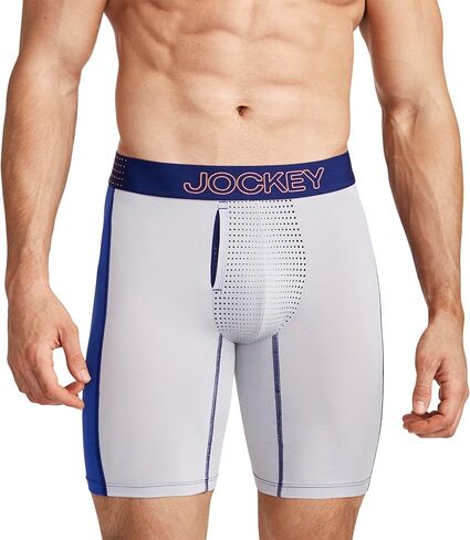 Jockey Men's Underwear EverActive VentraCool Air 7.5" Long Leg Boxer Brief in Kuwait
