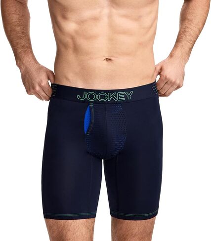 Jockey Men's Underwear EverActive VentraCool Air 7.5" Long Leg Boxer Brief in Kuwait